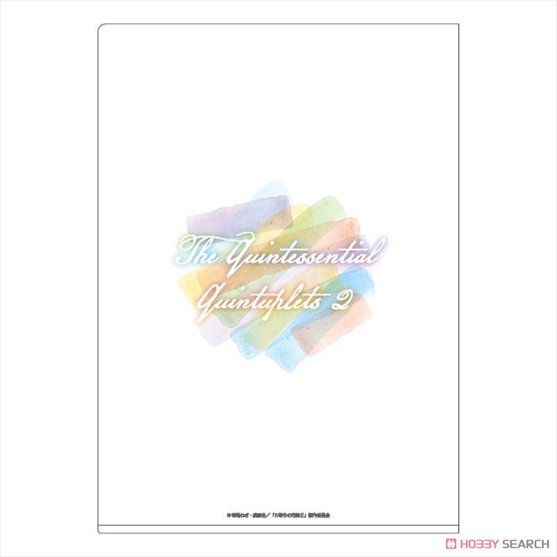 The Quintessential Quintuplets Season 2 Watercolor Art A4 Clear File Assembly (Anime Toy) Item picture2
