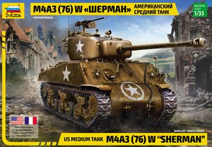 U.S.Medium Tank M4A3 (76)W Sherman (Plastic model)