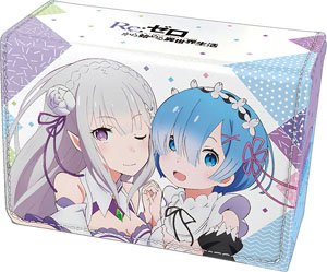Synthetic Leather Deck Case W Re:Zero -Starting Life in Another World- [Emilia & Rem] (Card Supplies)