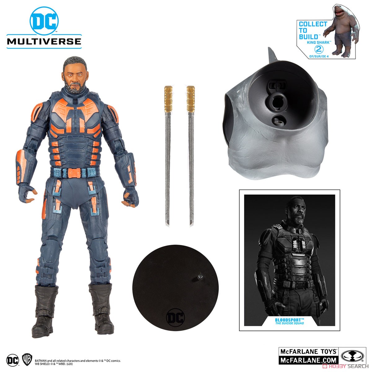 DC Comics - DC Multiverse: 7 Inch Action Figure - #082 Bloodsport (Unmasked) [Movie / The Suicide Squad] (Completed) 商品画像7