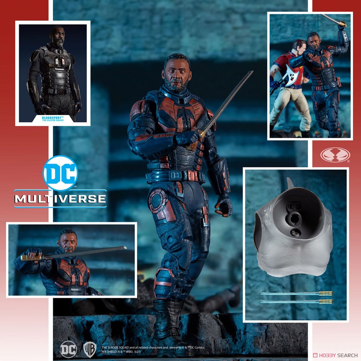 DC Comics - DC Multiverse: 7 Inch Action Figure - #082 Bloodsport (Unmasked) [Movie / The Suicide Squad] (Completed) その他の画像1
