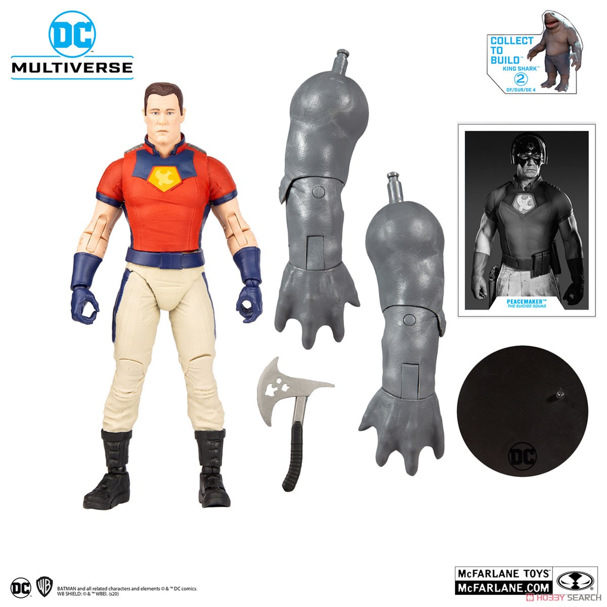 DC Comics - DC Multiverse: 7 Inch Action Figure - #083 Peacemaker (Unmasked) [Movie / The Suicide Squad] (Completed) Item picture7