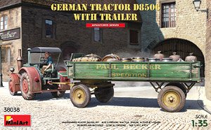 ドイツ トラクター D8506 トレーラー付き (プラモデル)