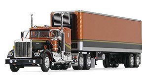 ケンワース W900A 36インチスリーパー 40フィート リーファー付き ビンテージトレーラ (ミニカー)