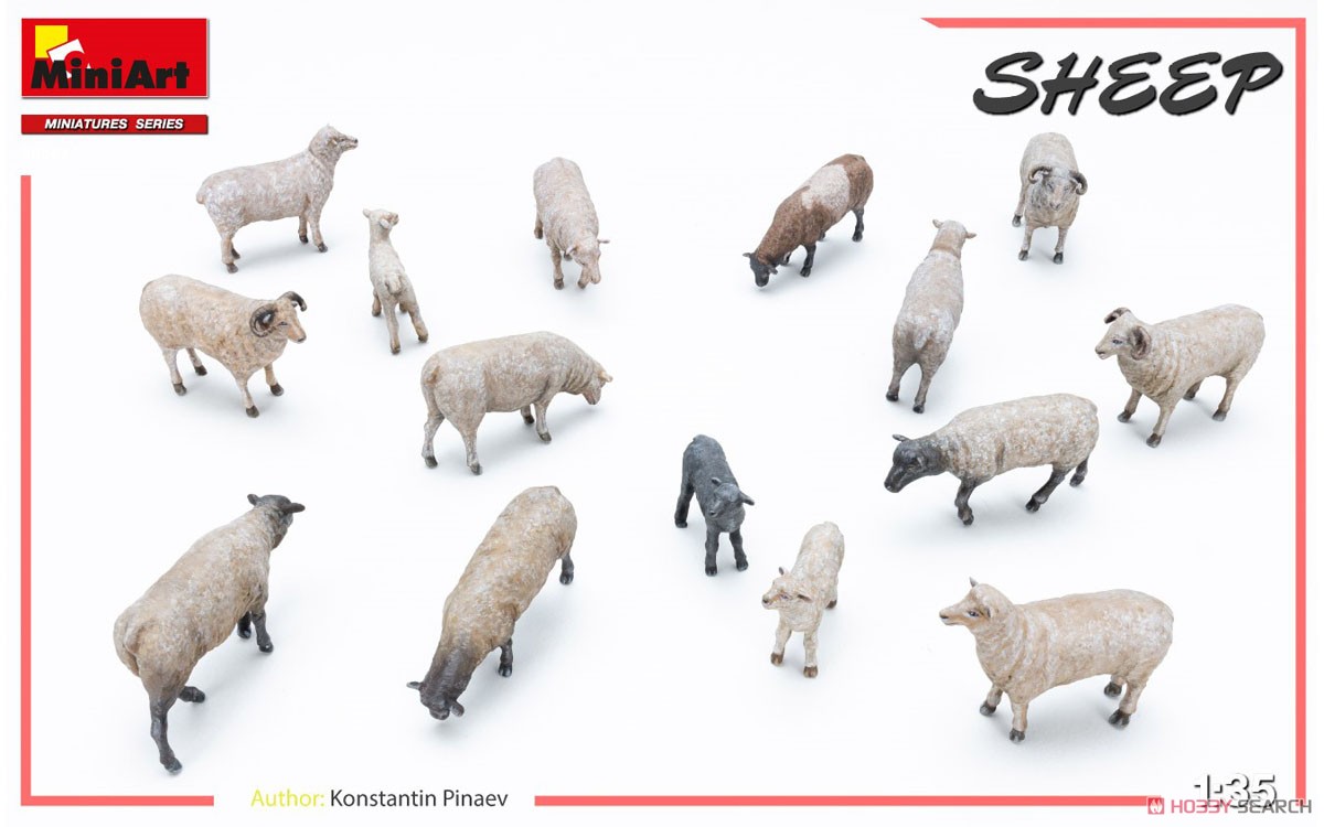 羊(15頭)セット (プラモデル) 商品画像3