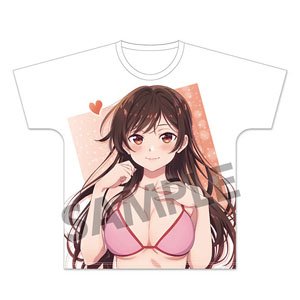 Rent-A-Girlfriend Full Graphic T-Shirt Chizuru Mizuhara Swimwear Ver. L Size (Anime Toy)