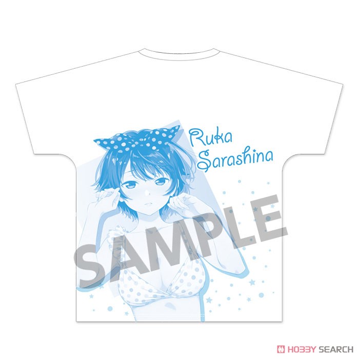 Rent-A-Girlfriend Full Graphic T-Shirt Ruka Sarashina Swimwear Ver. M Size (Anime Toy) Item picture2