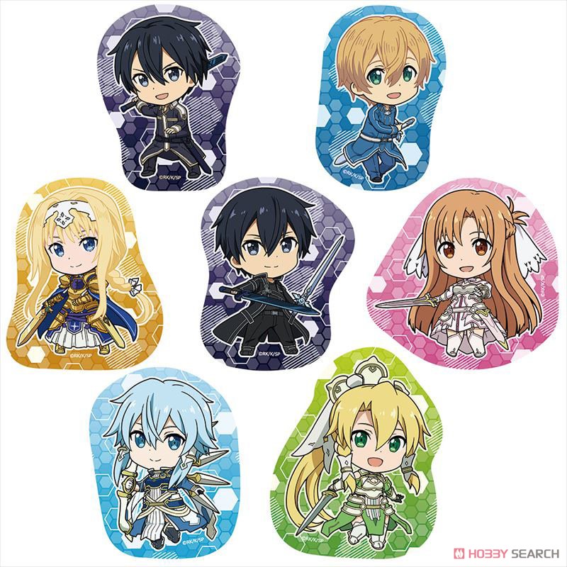 Sword Art Online Die-cut Hand Towel Collection Vol.2 (Set of 7) (Anime Toy) Item picture1