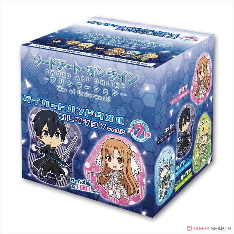 Sword Art Online Die-cut Hand Towel Collection Vol.2 (Set of 7) (Anime Toy) Package1