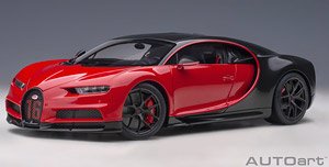 Bugatti Chiron Sports 2019 (Red / Carbon Black) (Diecast Car)