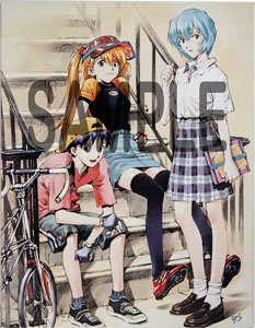 貞本義行「新世紀エヴァンゲリオン」F6キャンバスアート B (キャラクターグッズ)