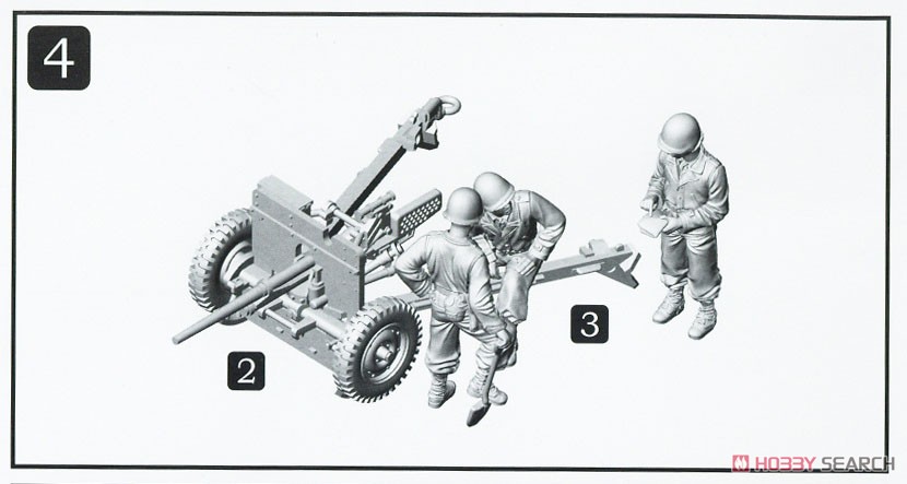 M3 37mm 対戦車砲 (兵員付) (プラモデル) 設計図3