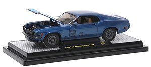 1970 Ford Mustang Mach 1 428 - Gloss Blue Metallic (Diecast Car)