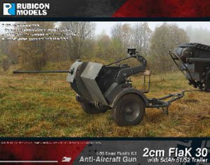 2cm FlaK 30 Anti-Aircraft Gun w/Sd.Ah 51/52 Trailer (Plastic model)