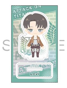 Attack on Titan x Pas Chara Acrylic Stand Levi (Anime Toy)