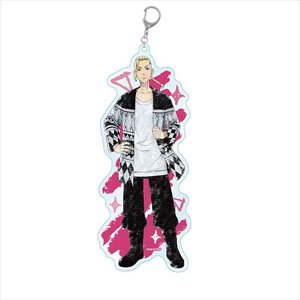 Tokyo Revengers Pastel Crayon Art Acrylic Key Ring Big Ken Ryuguji (Anime Toy)