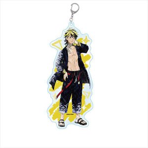 Tokyo Revengers Pastel Crayon Art Acrylic Key Ring Big Kazutora Hanemiya (Anime Toy)