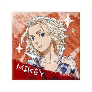 Tokyo Revengers Pastel Crayon Art Square Can Badge Manjiro Sano (Anime Toy)