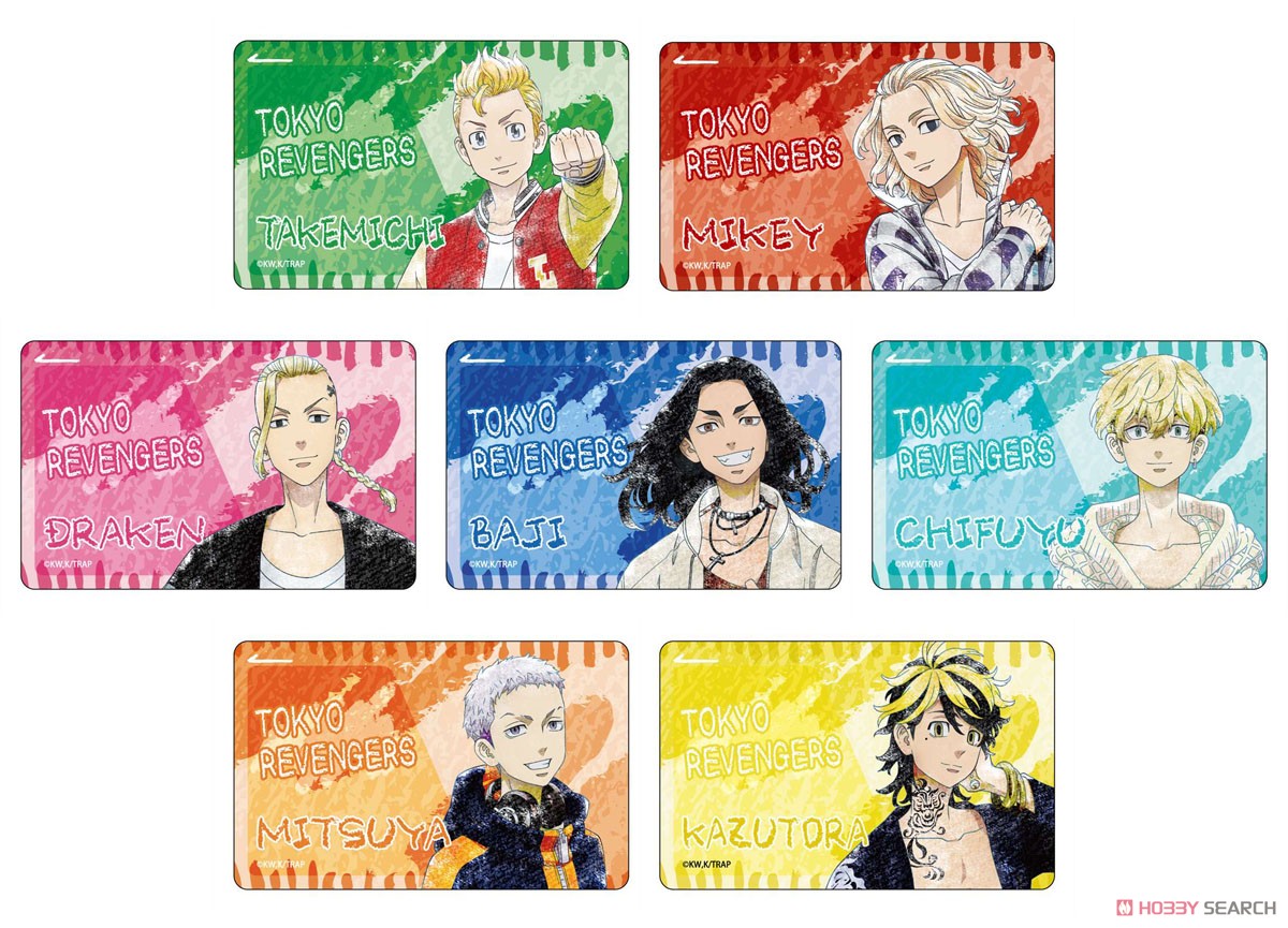 Tokyo Revengers Pastel Crayon Art IC Card Sticker Ken Ryuguji (Anime Toy) その他の画像1