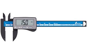 Digital Vernier Calipers Carbon Fiber Big Letter 100mm (Hobby Tool)