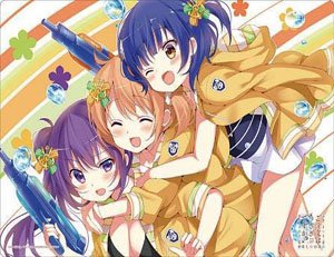 Bushiroad Rubber Mat Collection V2 Vol.98 Is the Order a Rabbit? Bloom [Cocoa & Rize & Maya] (Card Supplies)