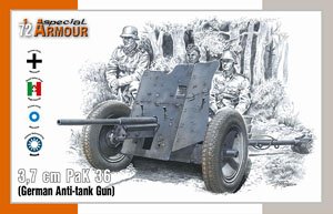 3.7cm PaK36 ドイツ軍対戦車砲 (プラモデル)