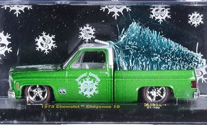 Mooneyes - 1973 Chevrolet Cheyenne 10 Satin Green (Diecast Car)