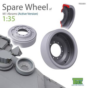 M1 Abrams Spare Wheel Set (3 Pieces) (Plastic model)
