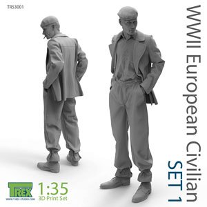 WWII European Civilian Set1 (Plastic model)