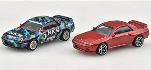 Hot Wheels Premium 2 packs Nissan Skyline GT-R BNR32 (Toy)