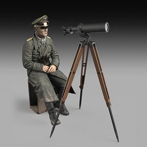 75mm WWII 独 DAK 砂漠の狐 エルヴィン・ロンメル (三脚望遠鏡付) (プラモデル)