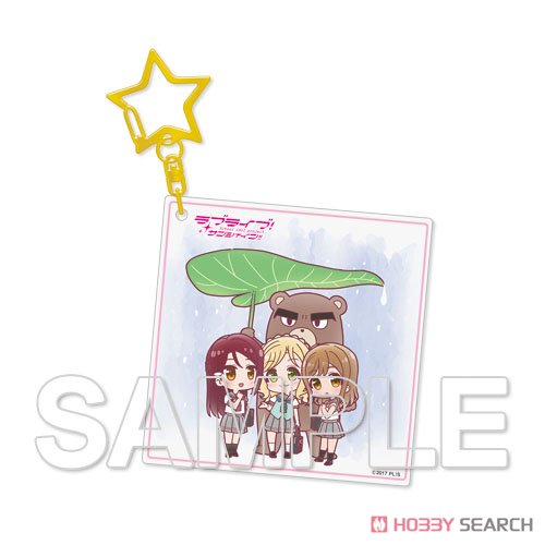 [Love Live! Sunshine!!] Acrylic Key Ring Aqours Riko & Hanamaru & Mari [9] (Anime Toy) 商品画像1