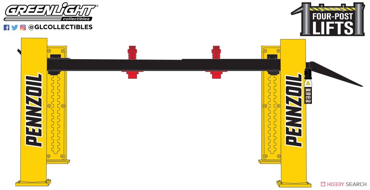 Auto Body Shop - Four-Post Lifts Series 3 - Pennzoil (ミニカー) その他の画像1