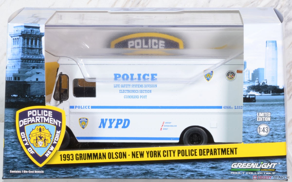 1993 Grumman Olson - New York City Police Dept.(NYPD) Life Safety Systems Division (ミニカー) パッケージ1