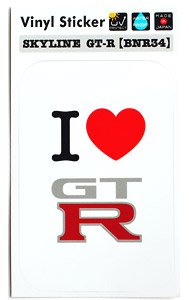 I LOVE GT-Rステッカー BNR34 (玩具)