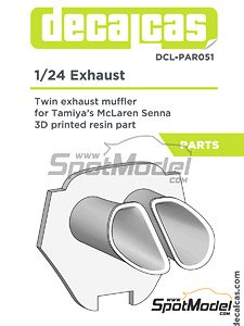 Twin Exhaust Muffler for Tamiya`s McLaren Senna (Accessory)