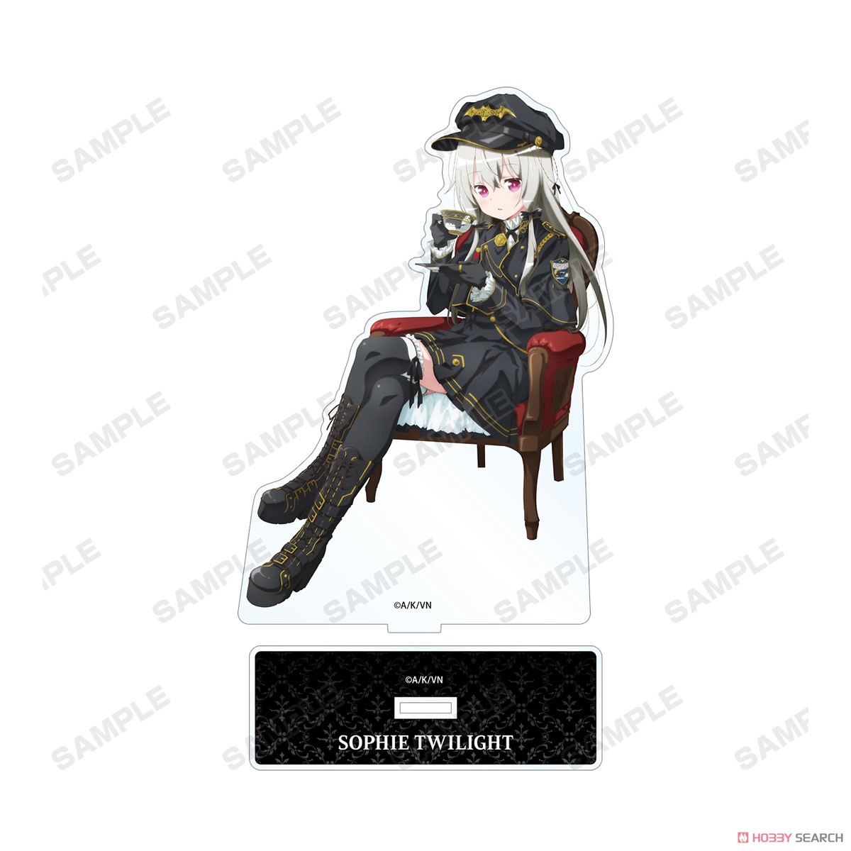 Ms. Vampire who Lives in My Neighborhood. [Especially Illustrated] Sophie Twilight Military Style Lolita Ver. Big Acrylic Stand (Anime Toy) Item picture2