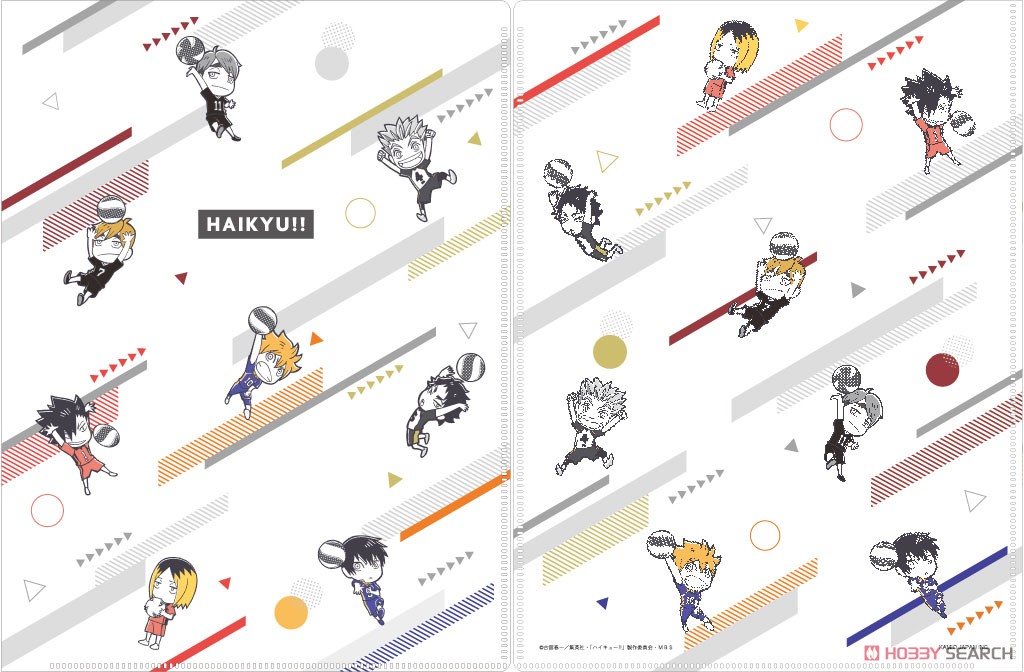 Haikyu!! 6 Pocket Clear File with Zipper Mini Chara (Anime Toy) Item picture3