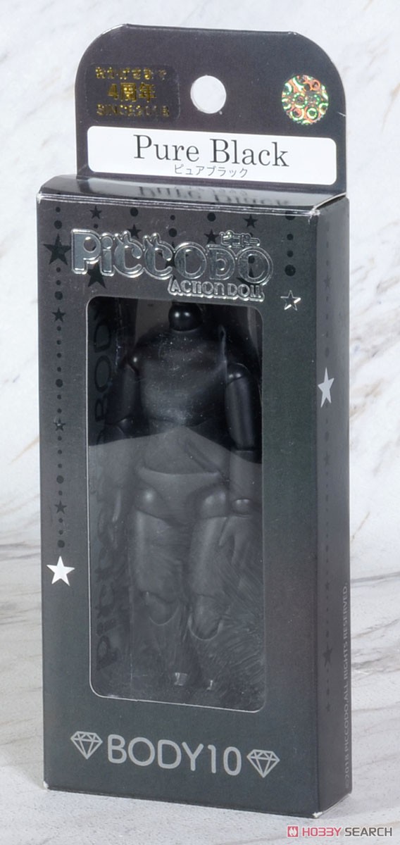 PICCODOシリーズ BODY10 デフォルメドールボディ PIC-D002PB ピュアブラック (ドール) パッケージ1