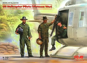US Helicopter Pilots (Vietnam War) (Plastic model)