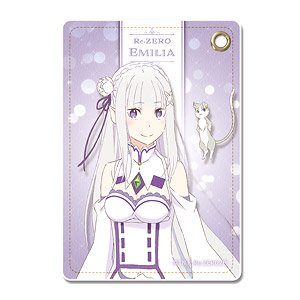 [Re:Zero -Starting Life in Another World- 2nd Season] Leather Pass Case Design 01 (Emilia/A) (Anime Toy)