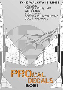 F-4E/F-RF PhantomII Walkways Decal (Decal)