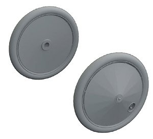 Sopwith Camel Wheels Type 2 (for Eduard) (Plastic model)