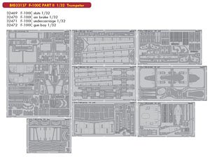 F-100C ビッグEDパーツセット パートII (トランぺッター用) (プラモデル)