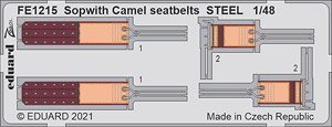 ソッピース キャメル シートベルト (ステンレス製) (エデュアルド用) (プラモデル)
