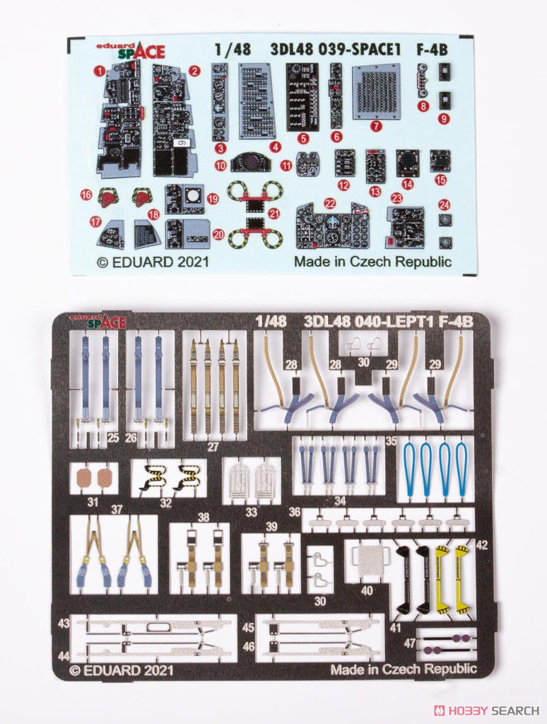 F-4B 「スペース」内装3Dデカール w/エッチングパーツセット (タミヤ用) (プラモデル) 商品画像1