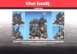 US Navy Corpsmen & Signalman Utah Beach, Normandy 1944 (Plastic model)