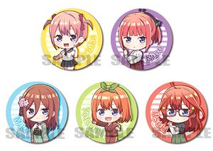 Trading Can Badge The Quintessential Quintuplets Season 2 Tekutoko (Set of 5) (Anime Toy)