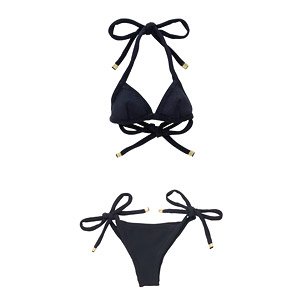 AZO2 Triangle String Bikini Set (Dark Navy) (Fashion Doll)