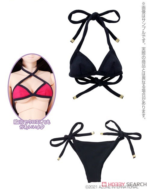 AZO2 Triangle String Bikini Set (Dark Navy) (Fashion Doll) Other picture1